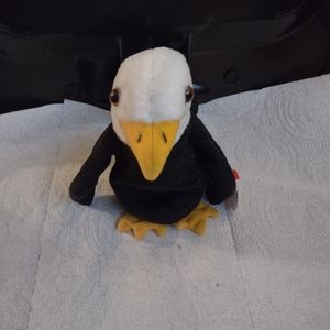 NWT Baldy Eagle Ty Beanie Babies PVC Error Rare Collectible Vintage